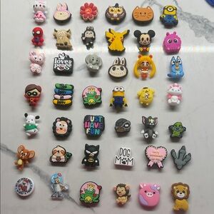 Colorful Cartoon silicone bead focals. Each is $.75 or lot for $35 plus shipping